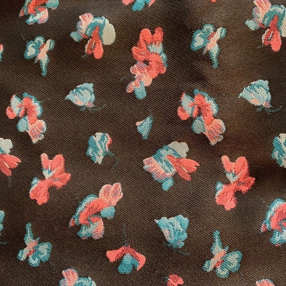DKNY Strapless Dress Made in Italy Size 8 Black Pink Blue Flowers No Straps. - Picture 7 of 14